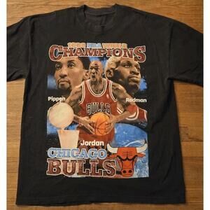 1996 Chicago Bulls Rap Tee T Shirt